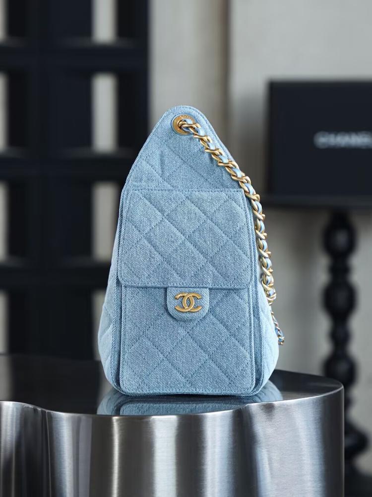 Chanel Quilted Drawstring Tote Bag
