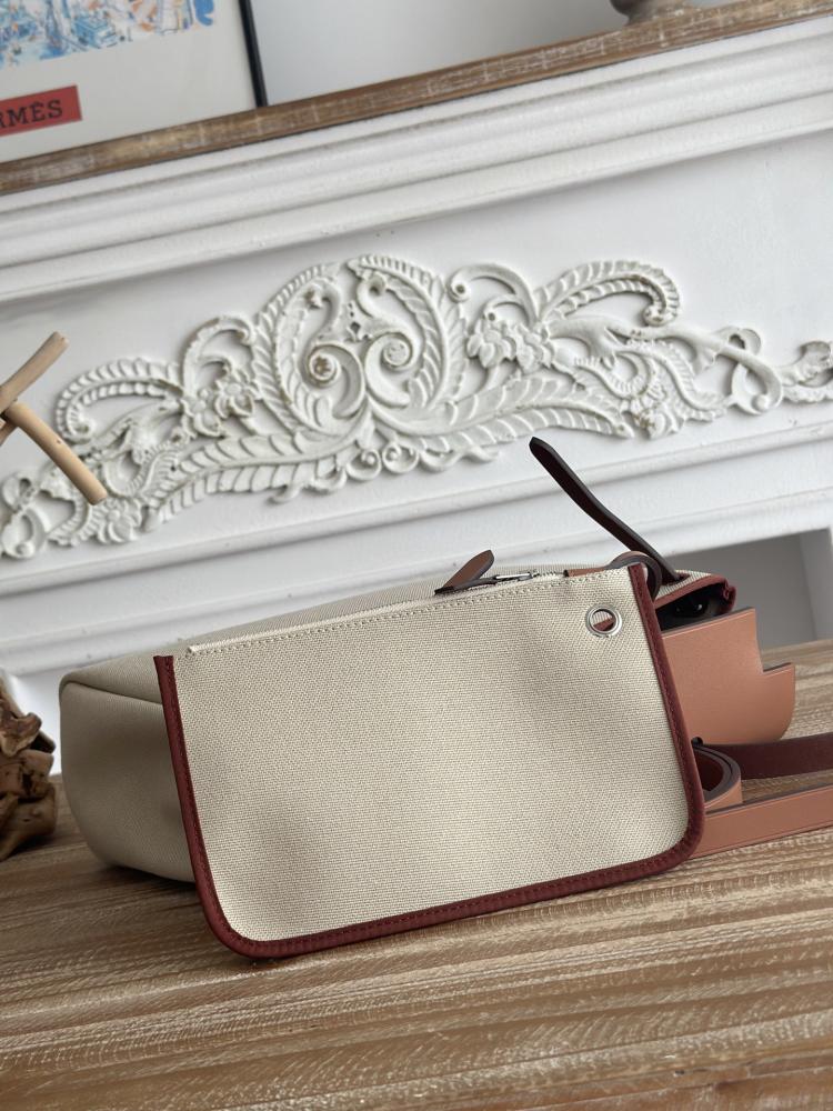 Hermes Herbag Zip Bag 31cm - Ecru & Tan