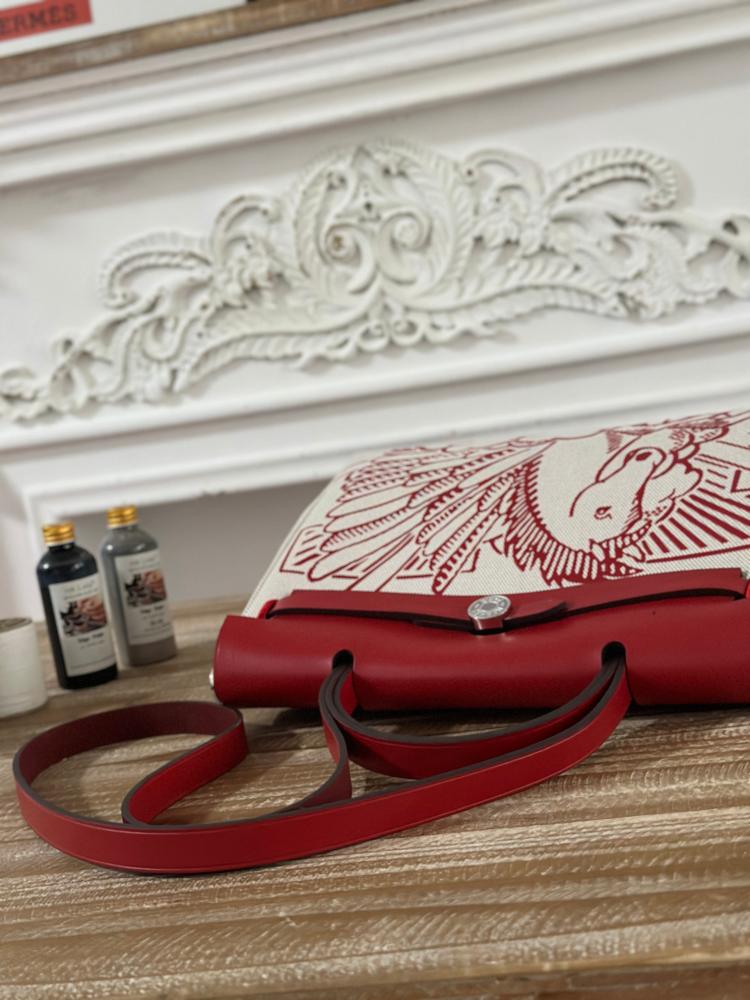 Hermes Herbag Zip 31 (Printed & Patterned Canvas Edition)