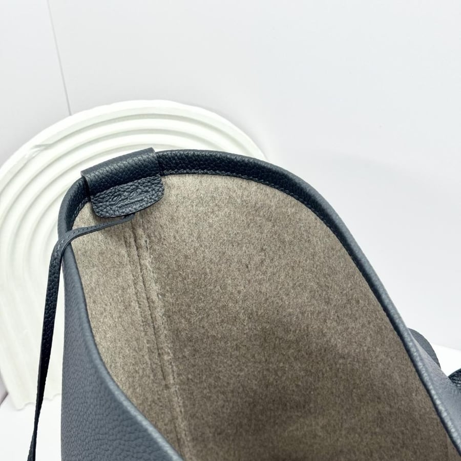 Loro Piana Large Grained Leather Tote Bag