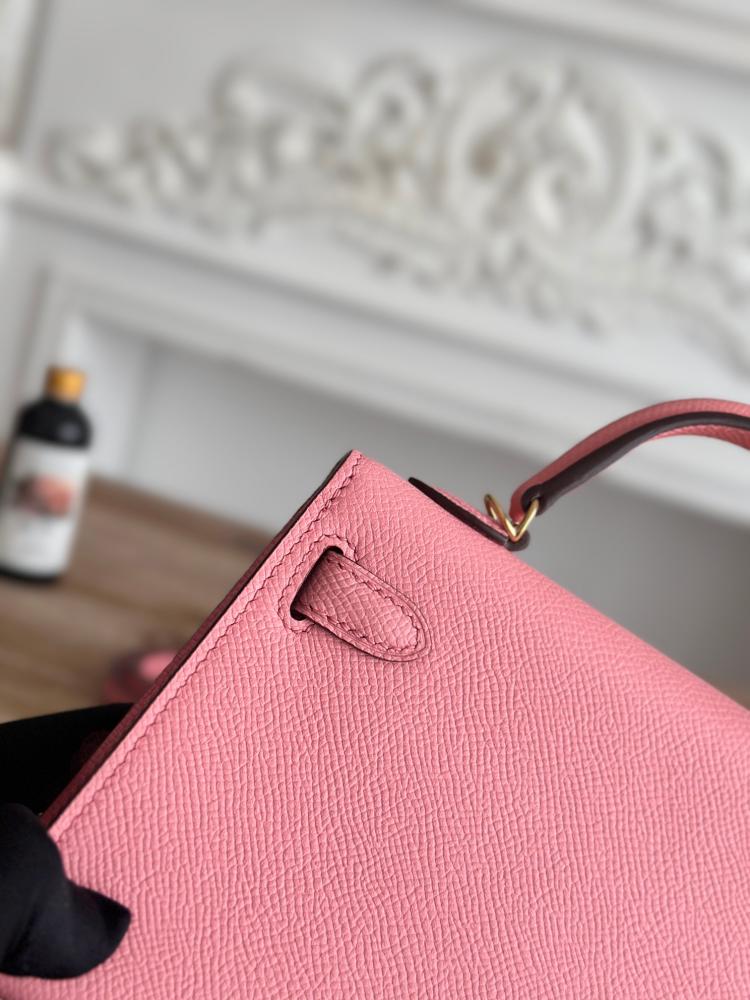 Hermes Mini Kelly II Bag 19cm - Coral Pink / Gold Hardware