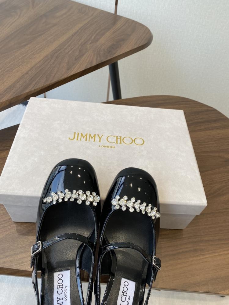 Jimmy Choo Crystal Embellished Block Heel Slingbacks 35-41