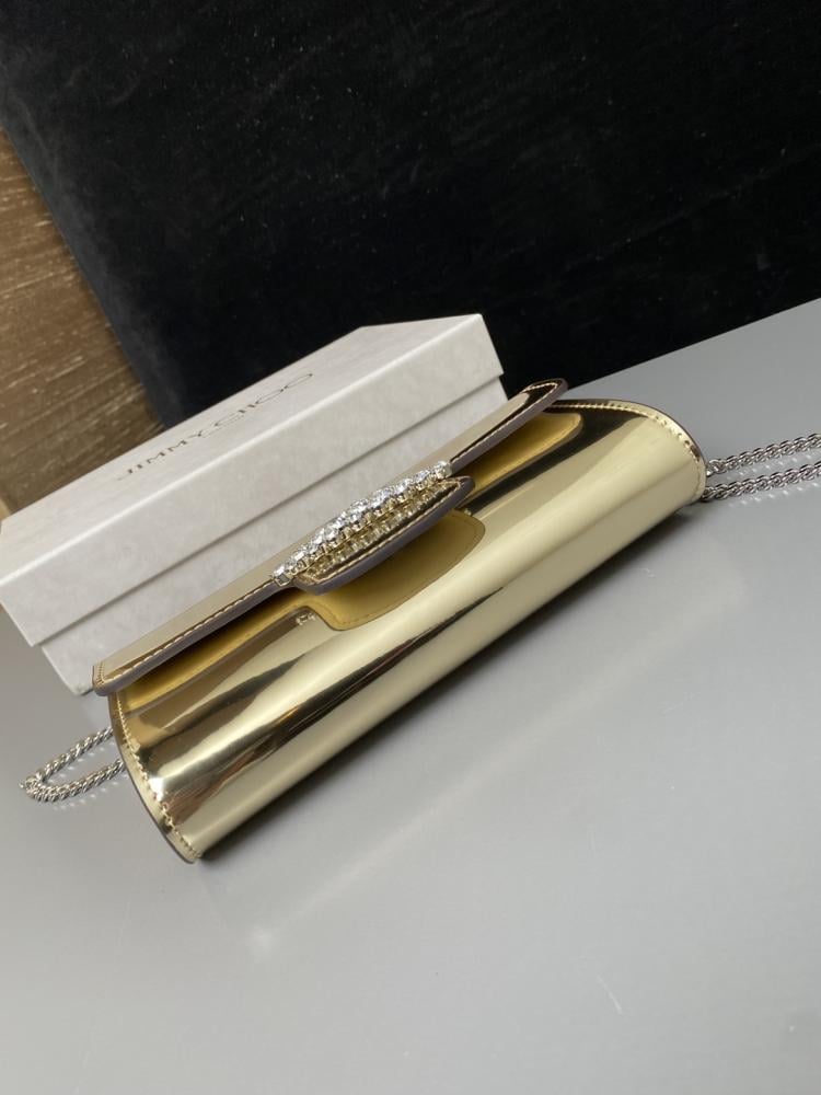 Jimmy Choo Crystal Embellished Clutch Wallet on Chain
