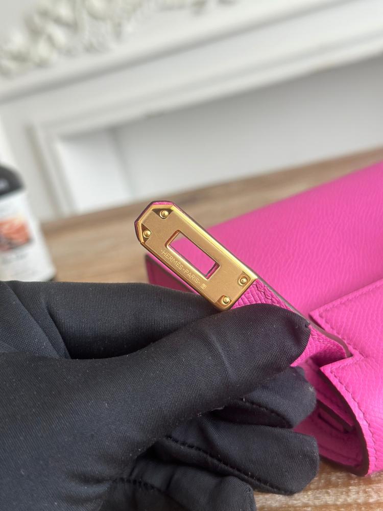 Hermes Mini Kelly II Bag 19cm - Hot Pink / Gold Hardware