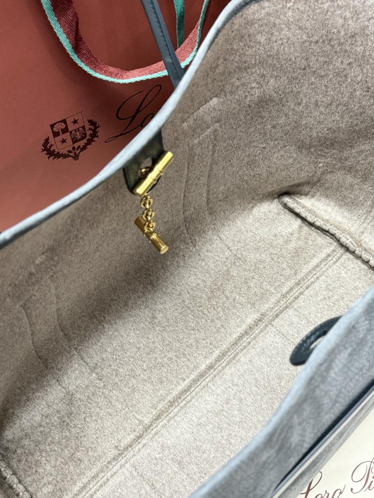 Loro Piana Large Grained Leather Tote Bag