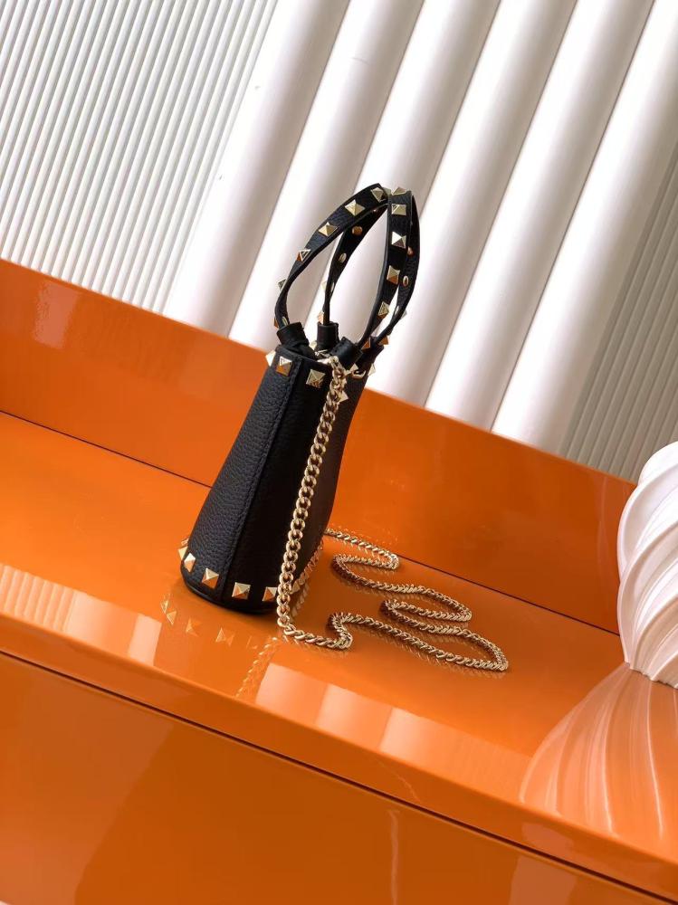 Valentino Garavani Rockstud Mini Leopard Print Calfskin Bag