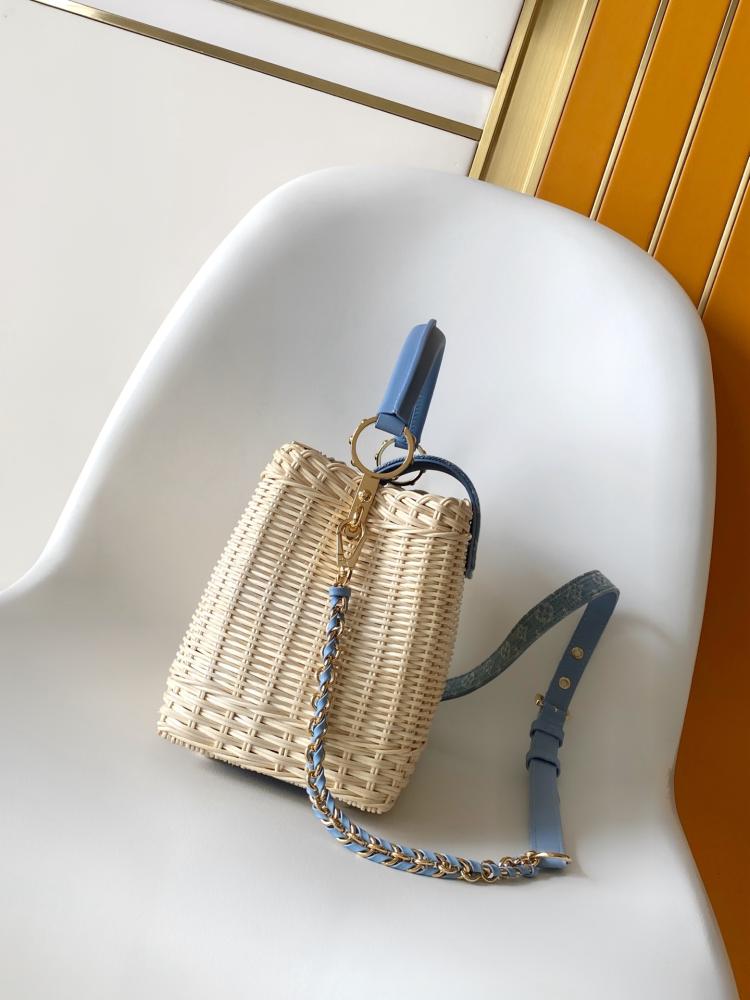 Louis Vuitton Capucines Wicker Leather Bag
