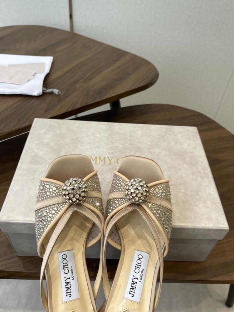 Jimmy Choo Crystal Sphere Open-Toe Mules 35-41