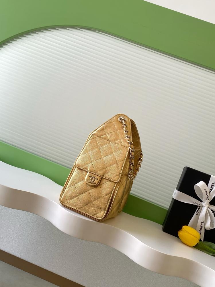 Chanel AS5293 Quilted Hobo Drawstring Bag