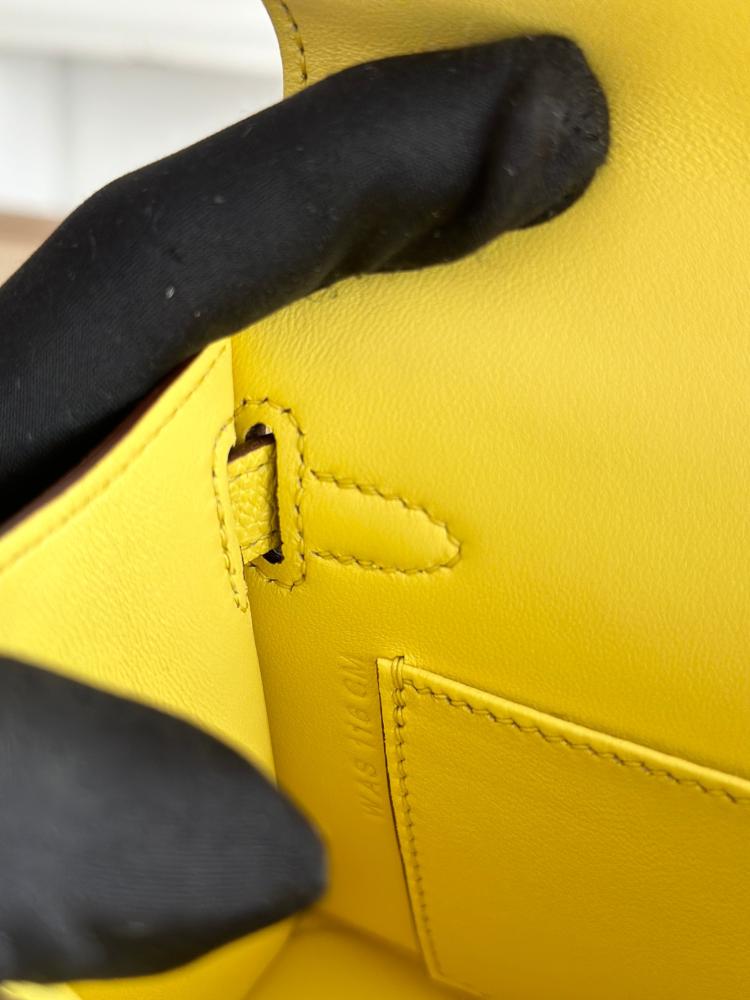 Hermes Mini Kelly II Bag 19cm - Lemon Yellow / Gold Hardware