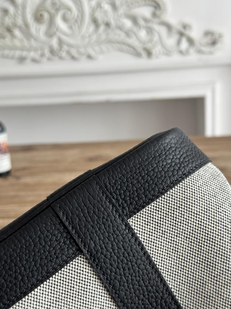 Hermes Néo Garden Party Mini Bag 23cm - Grey & Black