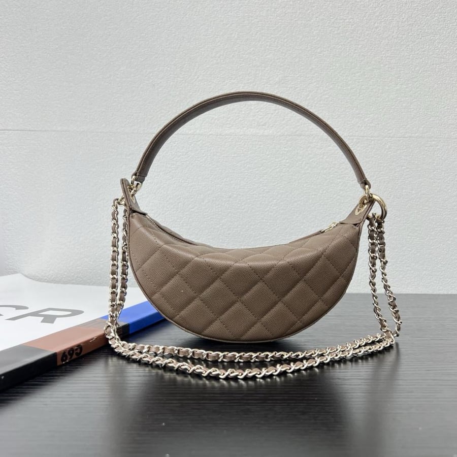 Chanel Quilted Moon Bag