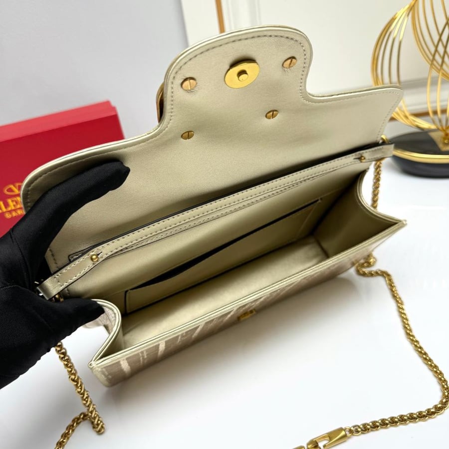 Valentino Garavani Loco Calfskin Leather Bag