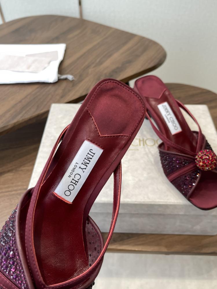 Jimmy Choo Crystal Sphere Open-Toe Mules 35-41