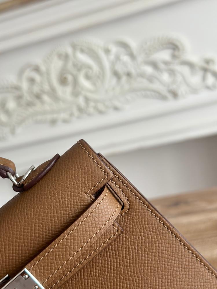 Hermes Mini Kelly II Bag 19cm - Brown / Silver Hardware