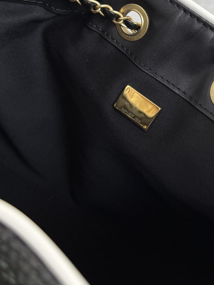 Chanel Quilted Drawstring Tote Bag