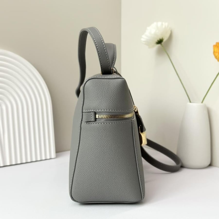 Loro Piana Extra Smooth Leather Top Handle Bag