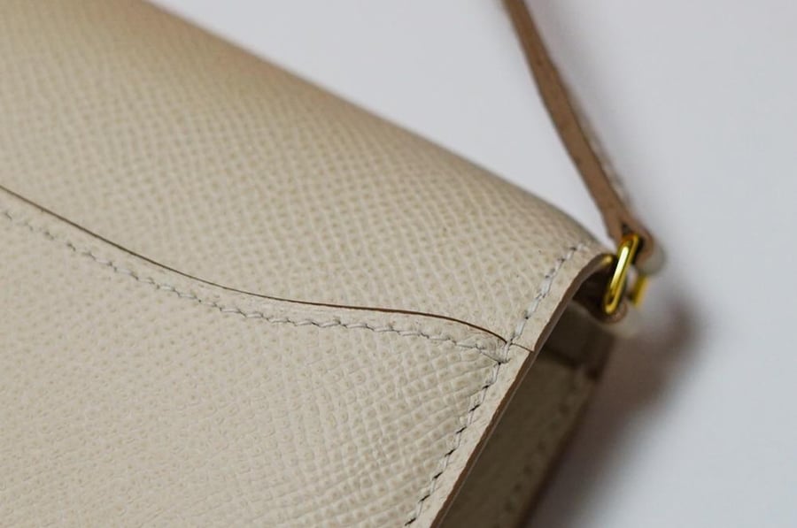Hermes Constance To Go Wallet Bag 20cm - Beige / Gold Hardware