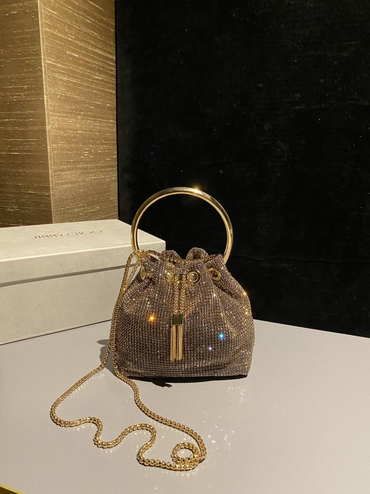 Jimmy Choo Bon Bon Embellished Bucket Bag