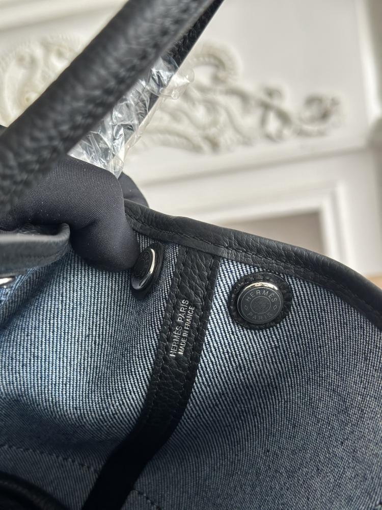 Hermes Néo Garden Party Mini Bag 23cm - Navy & Black