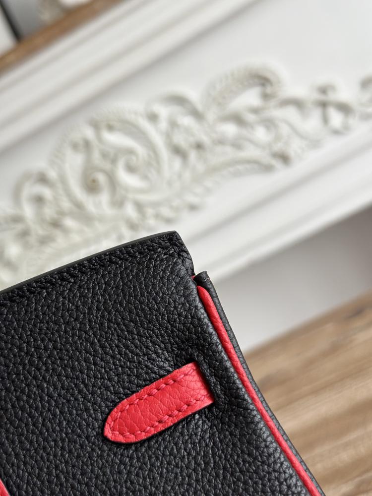Hermes Birkin Bag 25/30cm - Black & Red