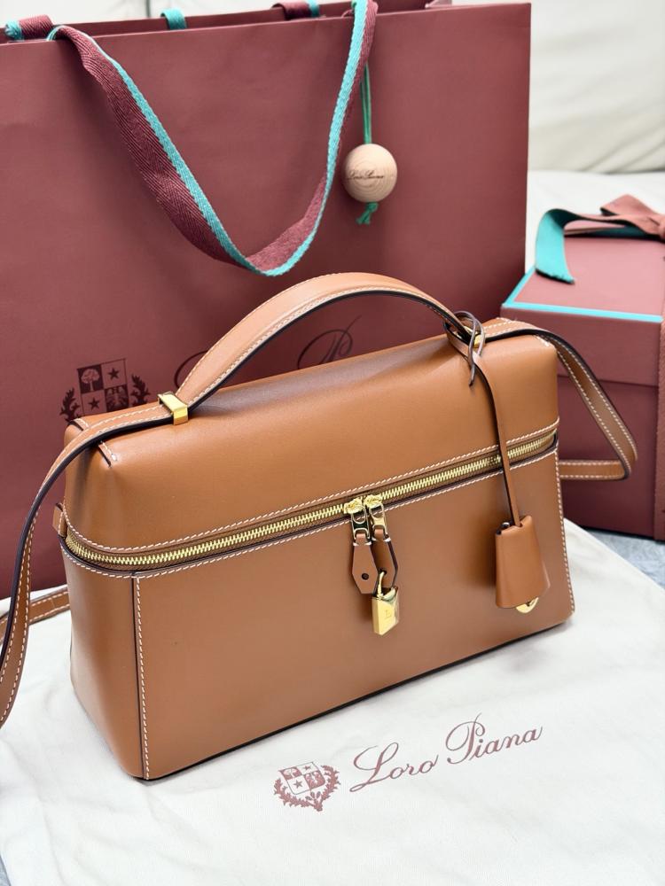 Loro Piana Extra Smooth Leather Top Handle Bag
