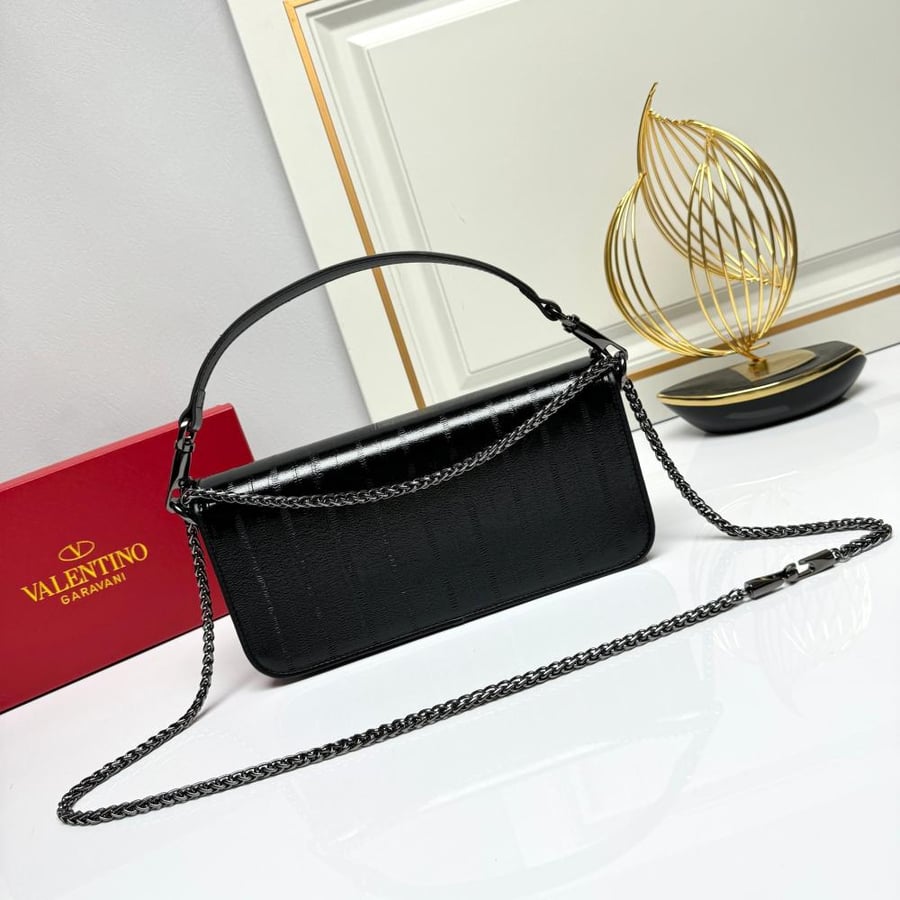 Valentino Garavani Loco Calfskin Leather Bag
