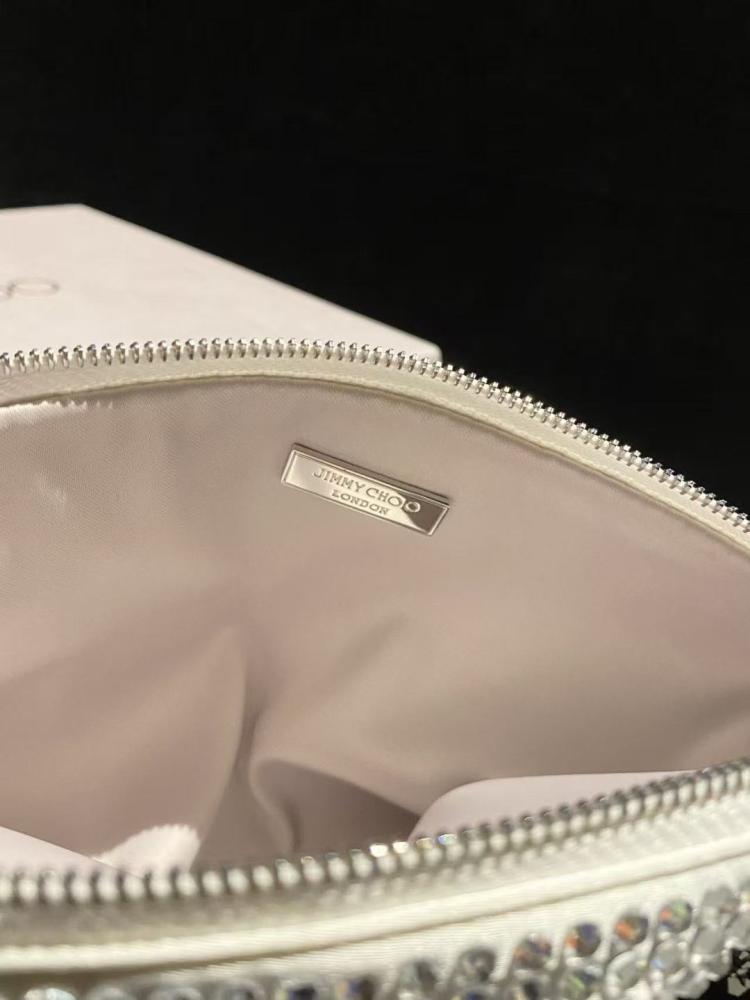 Jimmy Choo Crystal Embellished Pouch Bag