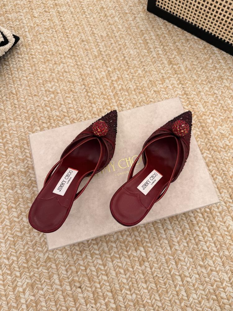 Jimmy Choo Crystal Sphere Mesh Mules 35-41