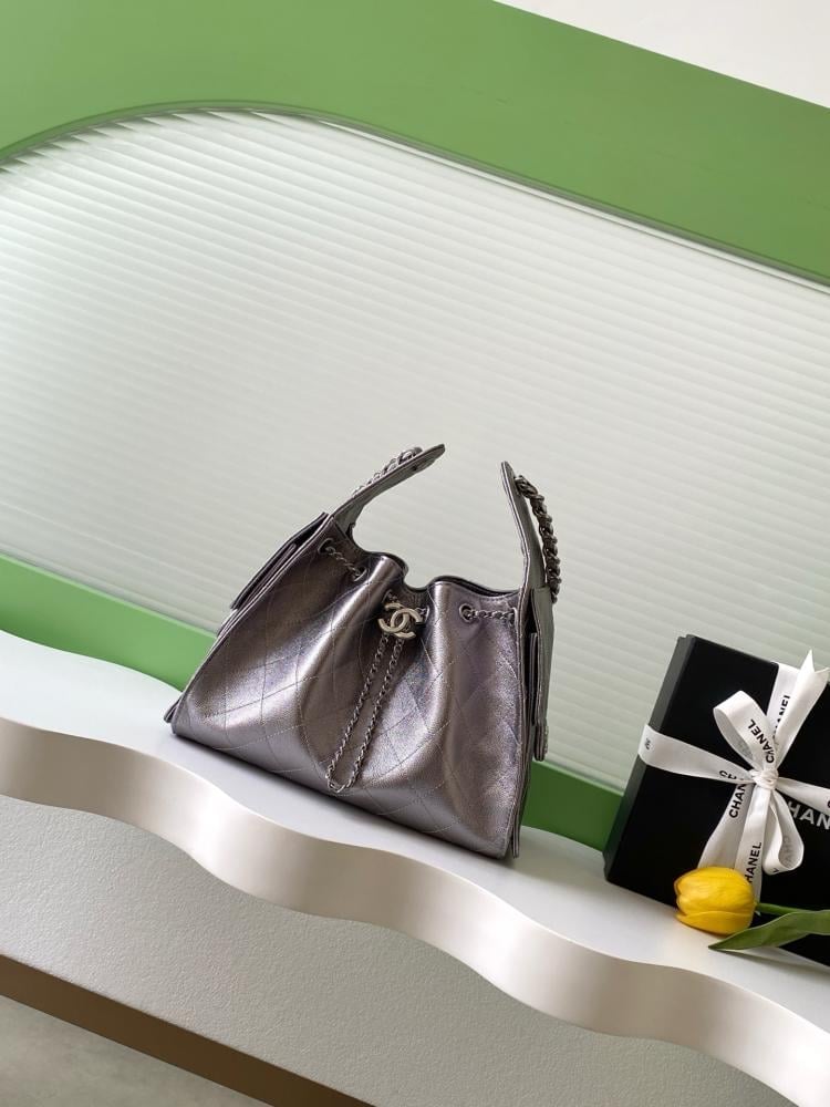 Chanel AS5293 Quilted Hobo Drawstring Bag