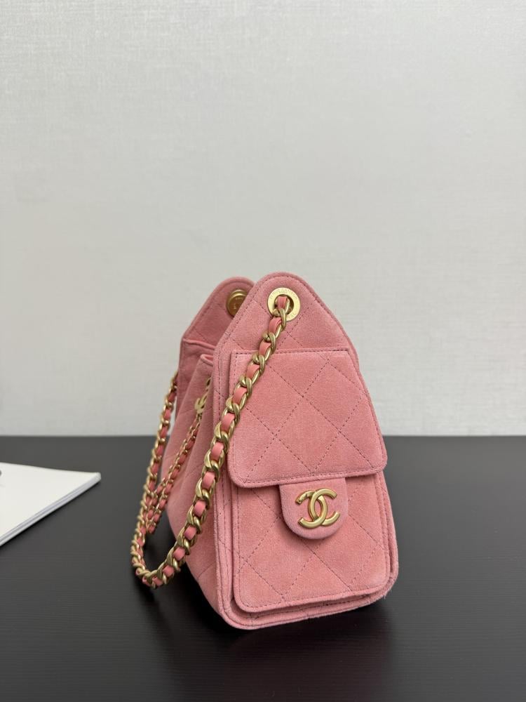 Chanel Quilted Drawstring Tote Bag