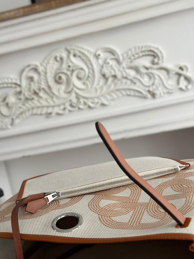 Hermes Herbag Zip 31 (Printed & Patterned Canvas Edition)