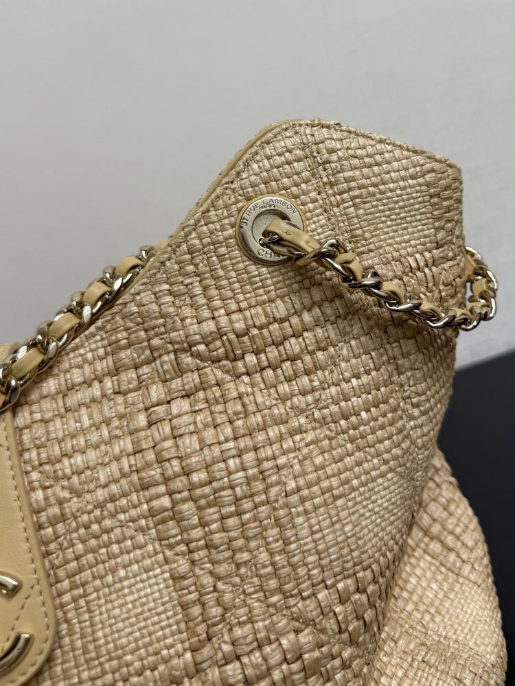 Chanel Woven Raffia Tote Bag