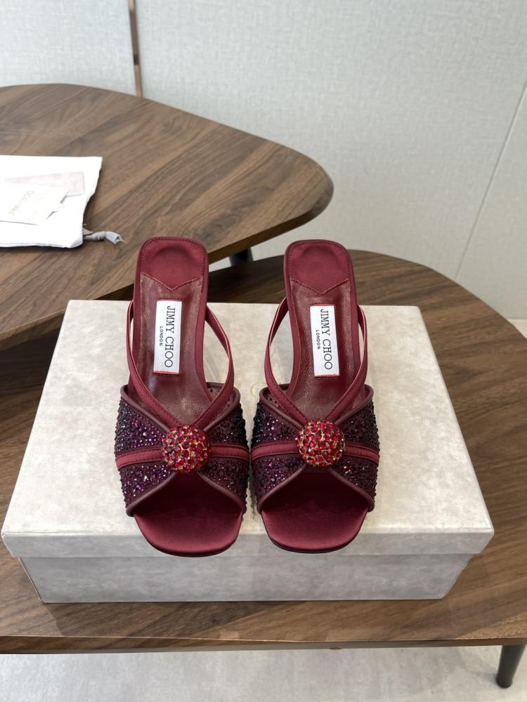 Jimmy Choo Crystal Sphere Open-Toe Mules 35-41