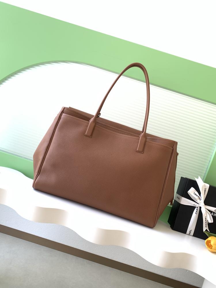 Chanel Grained Leather Tote Bag