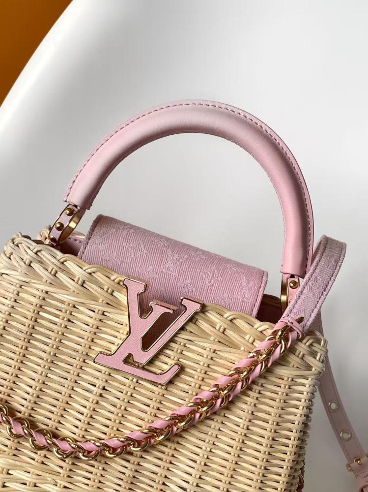 Louis Vuitton Capucines Wicker Leather Bag