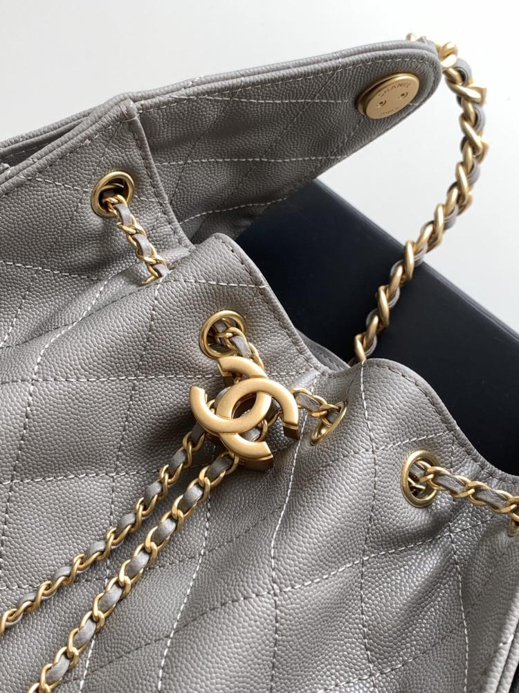 Chanel AS5293 Quilted Hobo Drawstring Bag
