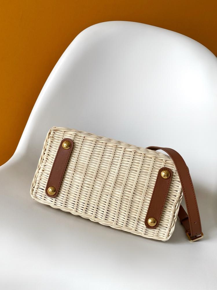 Louis Vuitton Capucines Wicker  Leather Bag