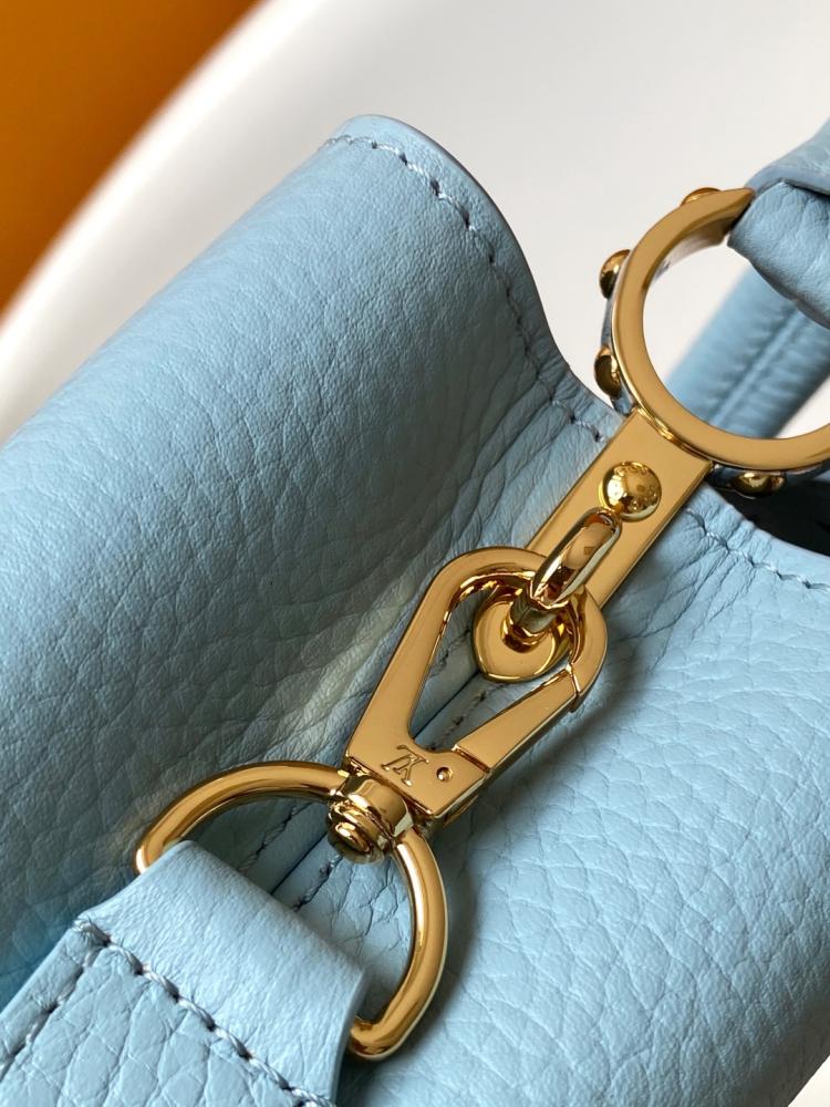 Louis Vuitton Capucines BB Braided Handle Leather Bag
