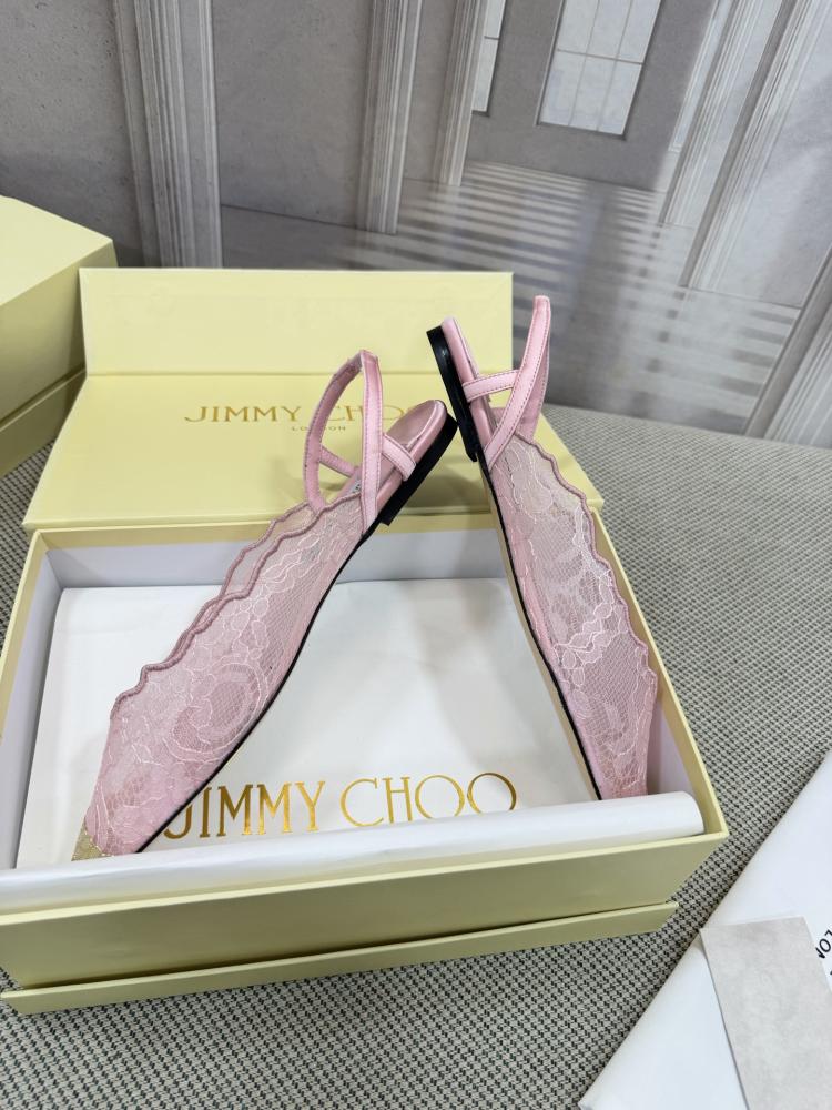 Jimmy Choo Embellished Pointed-Toe Flats 35-41