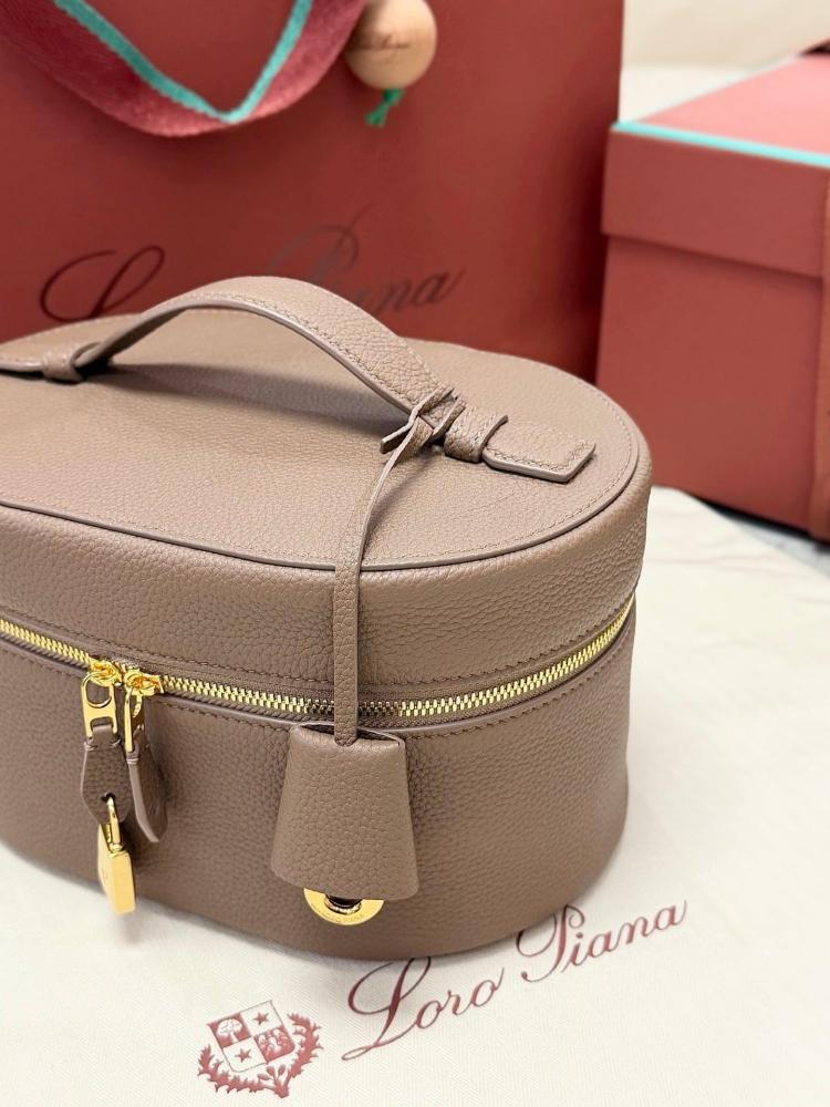Loro Piana Extra Vanity Case in Plain Grain Calfskin