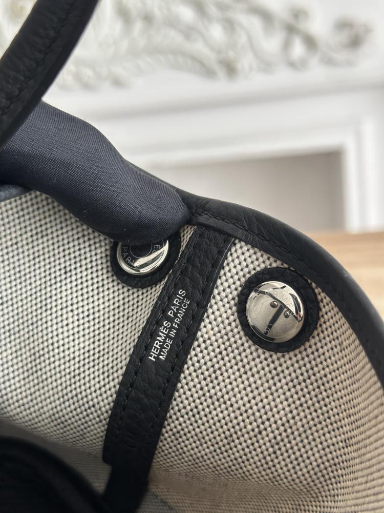 Hermes Néo Garden Party Mini Bag 23cm - Grey & Black
