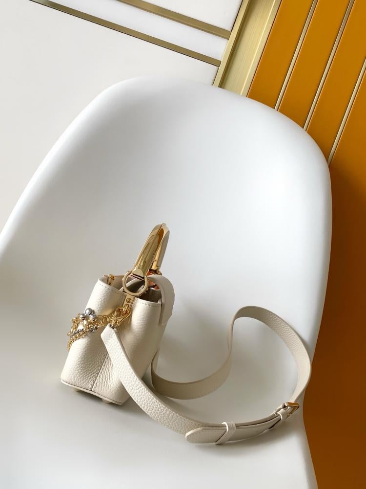 LV Capucines Mini Bag with Chain Detail