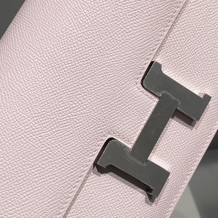 Hermes Constance Elan Bag 24cm - Light Pink / Silver Hardware