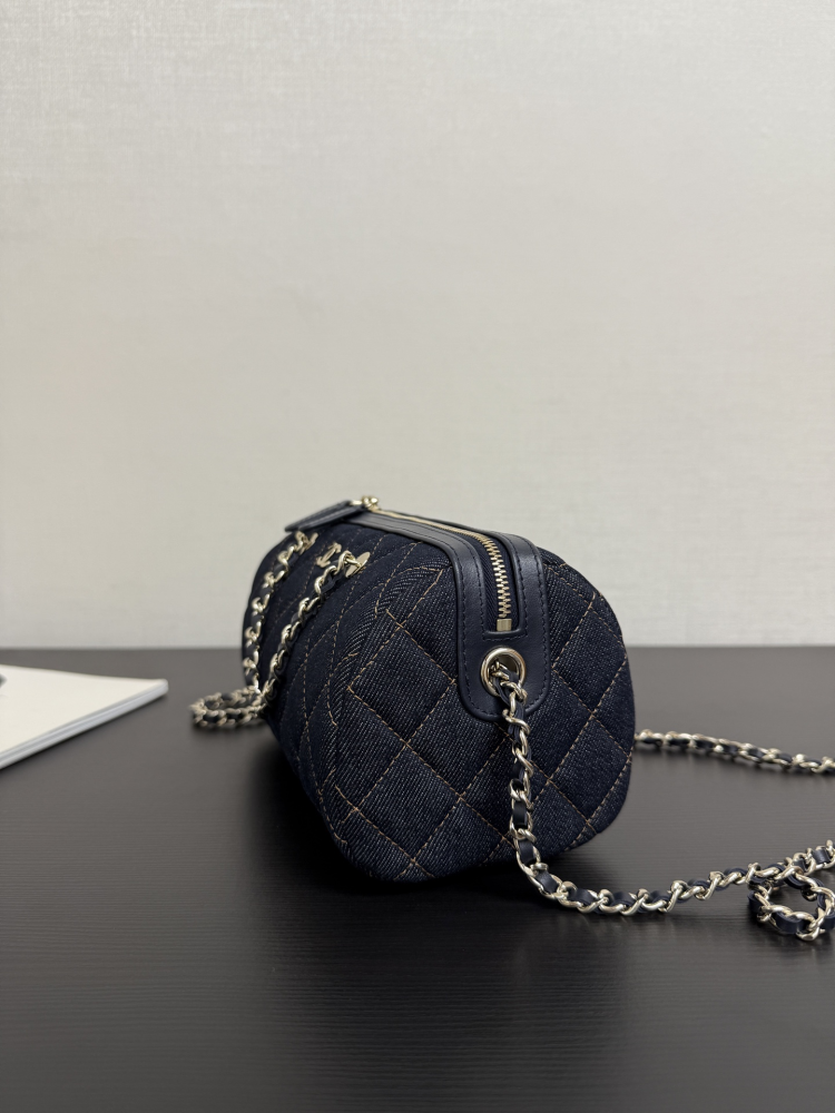Chanel CC Quilted Denim Trip