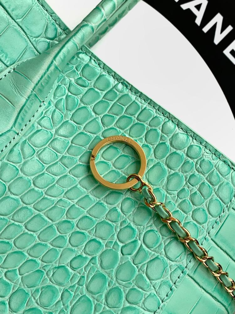 Chanel Large Croc-Embossed Tote Bag