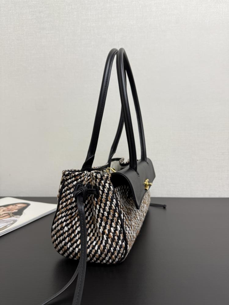 Chanel Woven Tweed and Smooth Leather Flap Bag