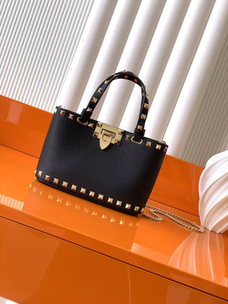 Valentino Garavani Rockstud Mini Leopard Print Calfskin Bag