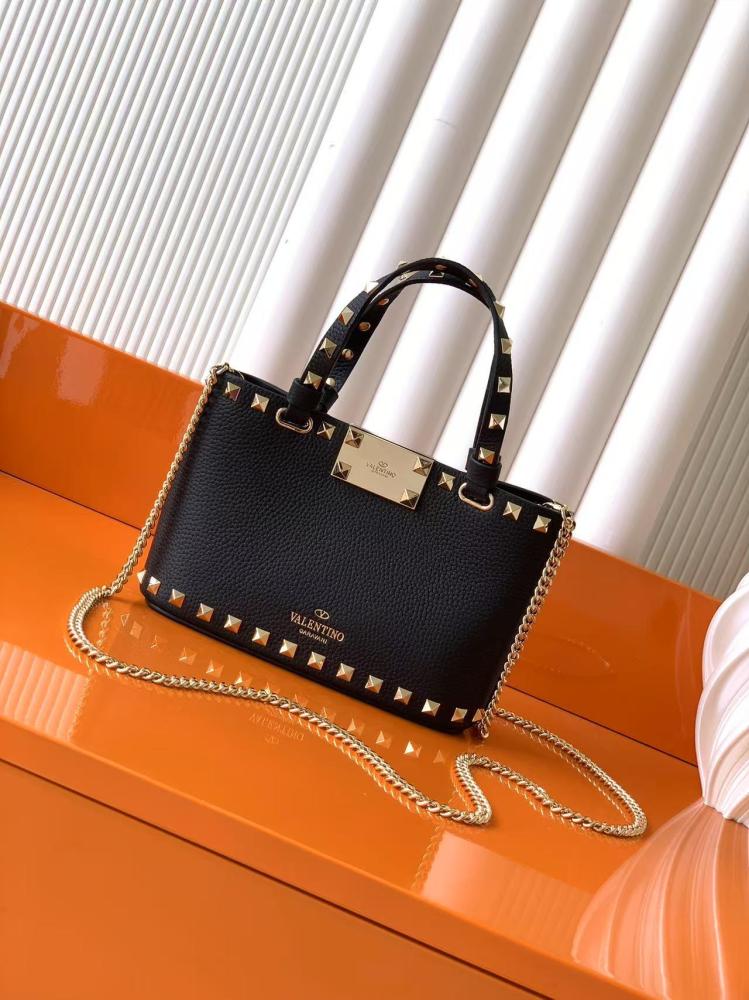 Valentino Garavani Rockstud Mini Leopard Print Calfskin Bag