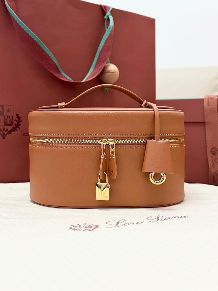 Loro Piana Extra Vanity Case in Plain Grain Calfskin